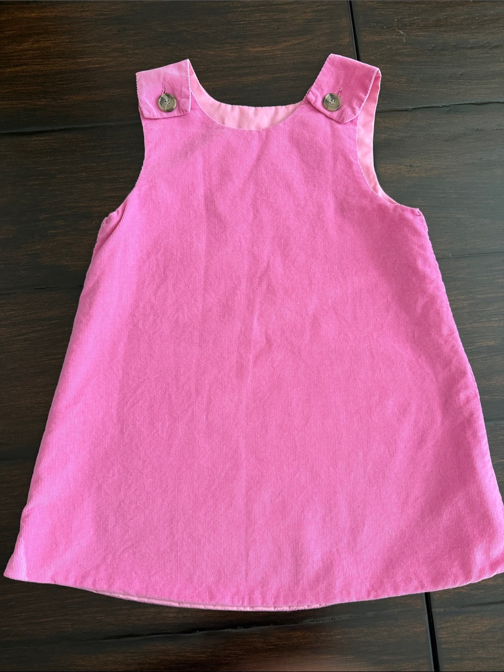 The Beaufort Bonnet Company Pink Button-Shoulder Pinafore